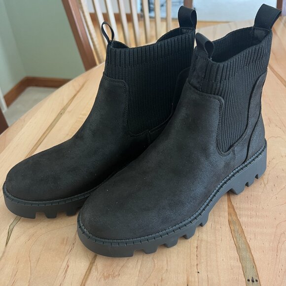 Bull Boxer Chelsea Boot - Black Faux Leather - Womens Size 6 - NEW - Picture 2 of 13